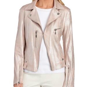 Women's Pink Metallic Jacket